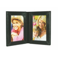 Atlantis Leather Bi-Fold Vertical Photo Frame